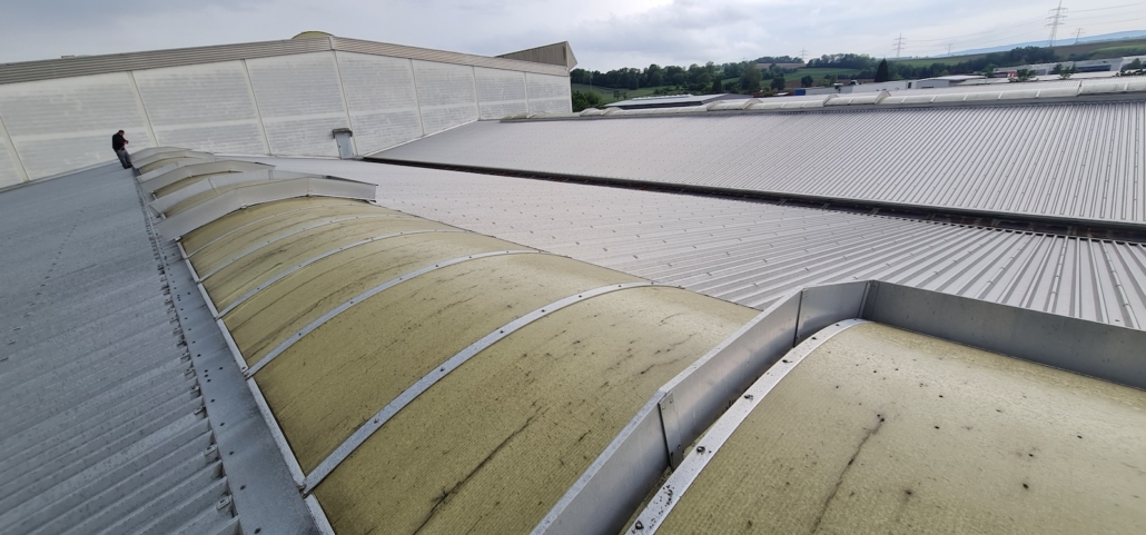 Remplacement des panneaux de la verrière Remplacement des panneaux de la verrière